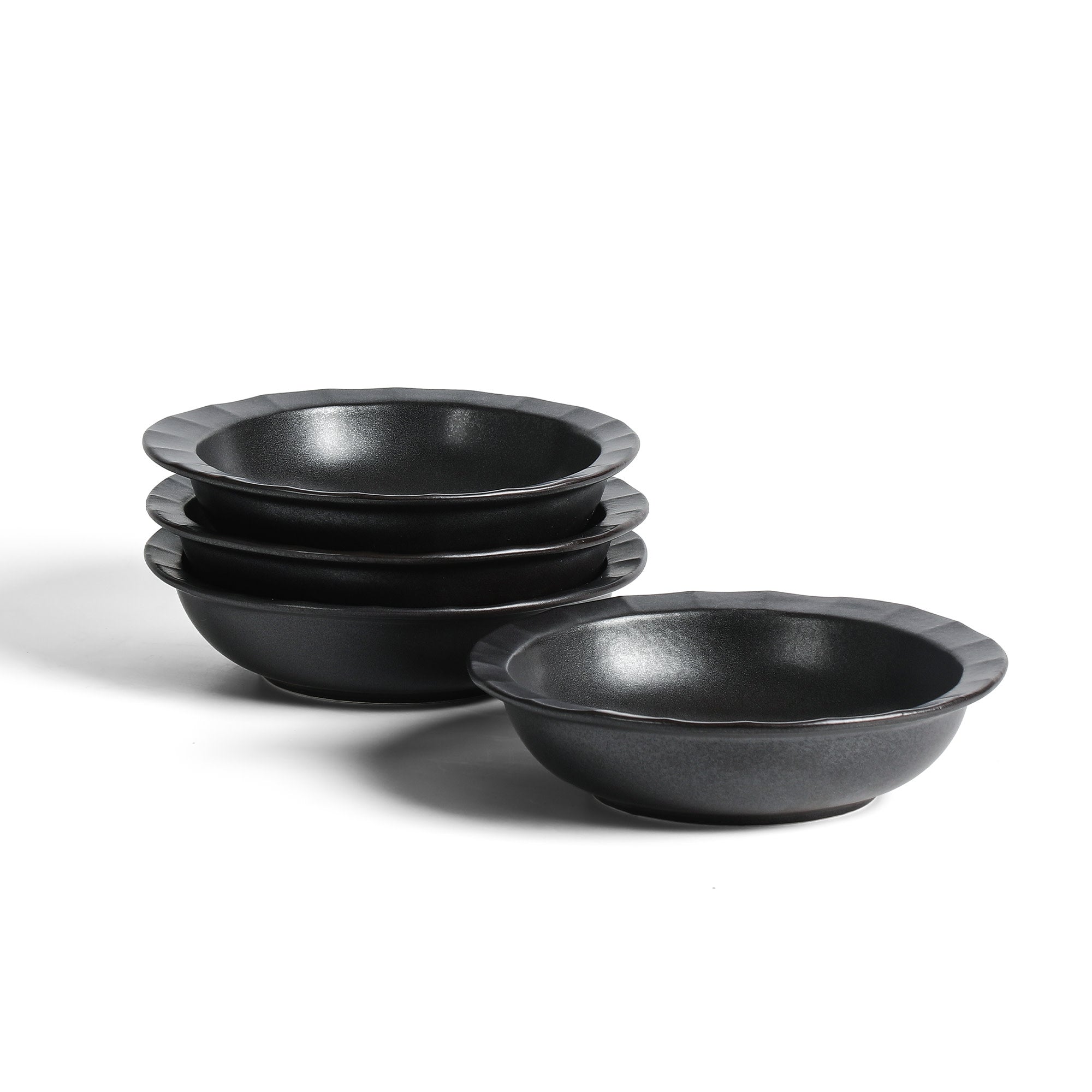 Oasis Stoneware Pasta Bowl - Black