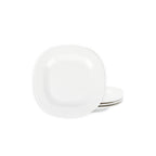 Quadro Porcelain Salad Plate - White