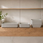 Grace Stoneware Dinnerware Set - White