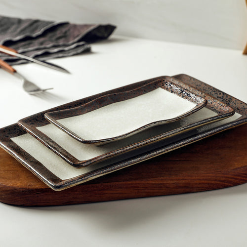 Lucy Porcelain Service Plate Set - Beige