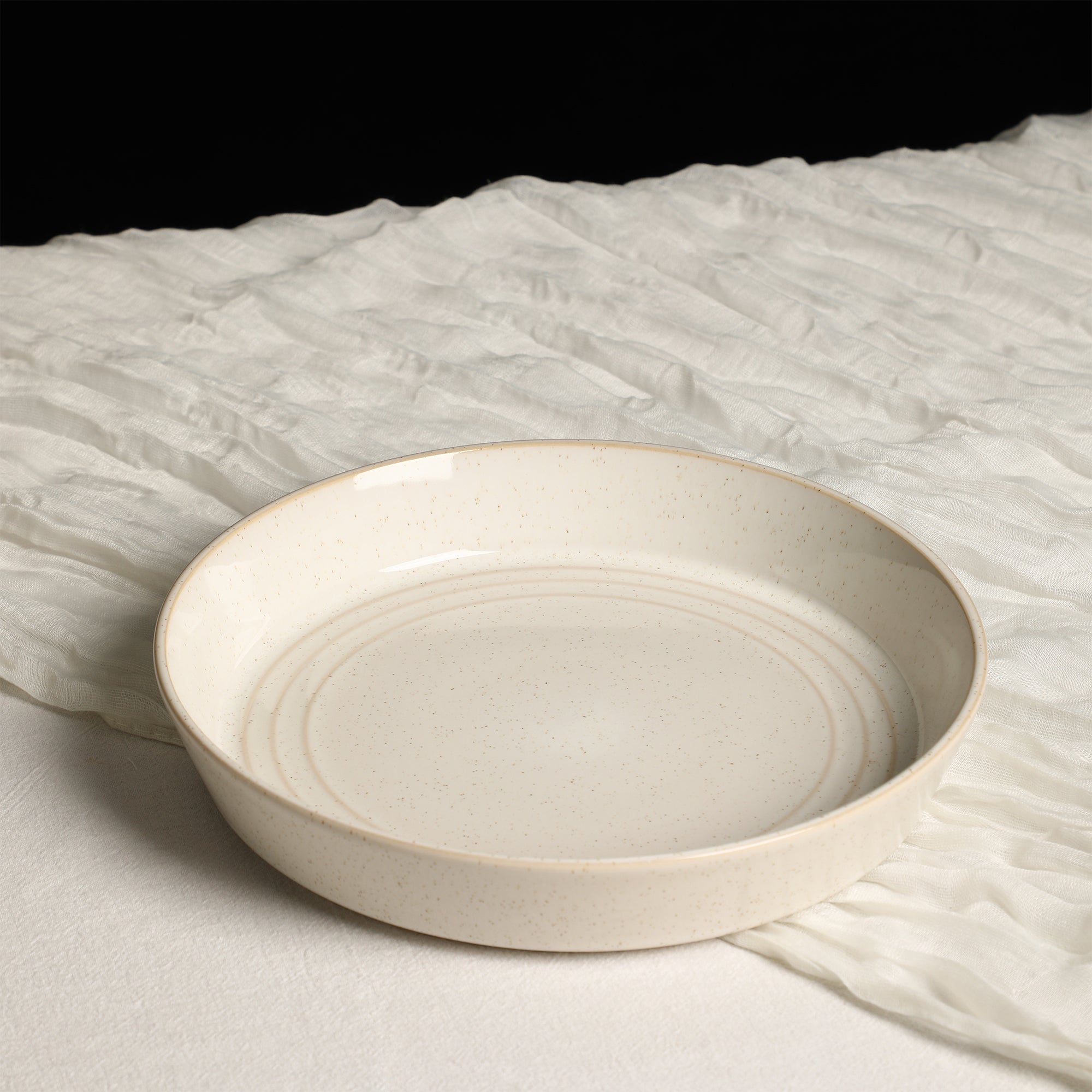 Claire Stoneware Pasta Bowl Set - White
