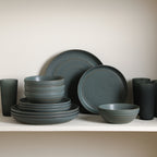 Elio Stoneware Dinnerware Set - Green