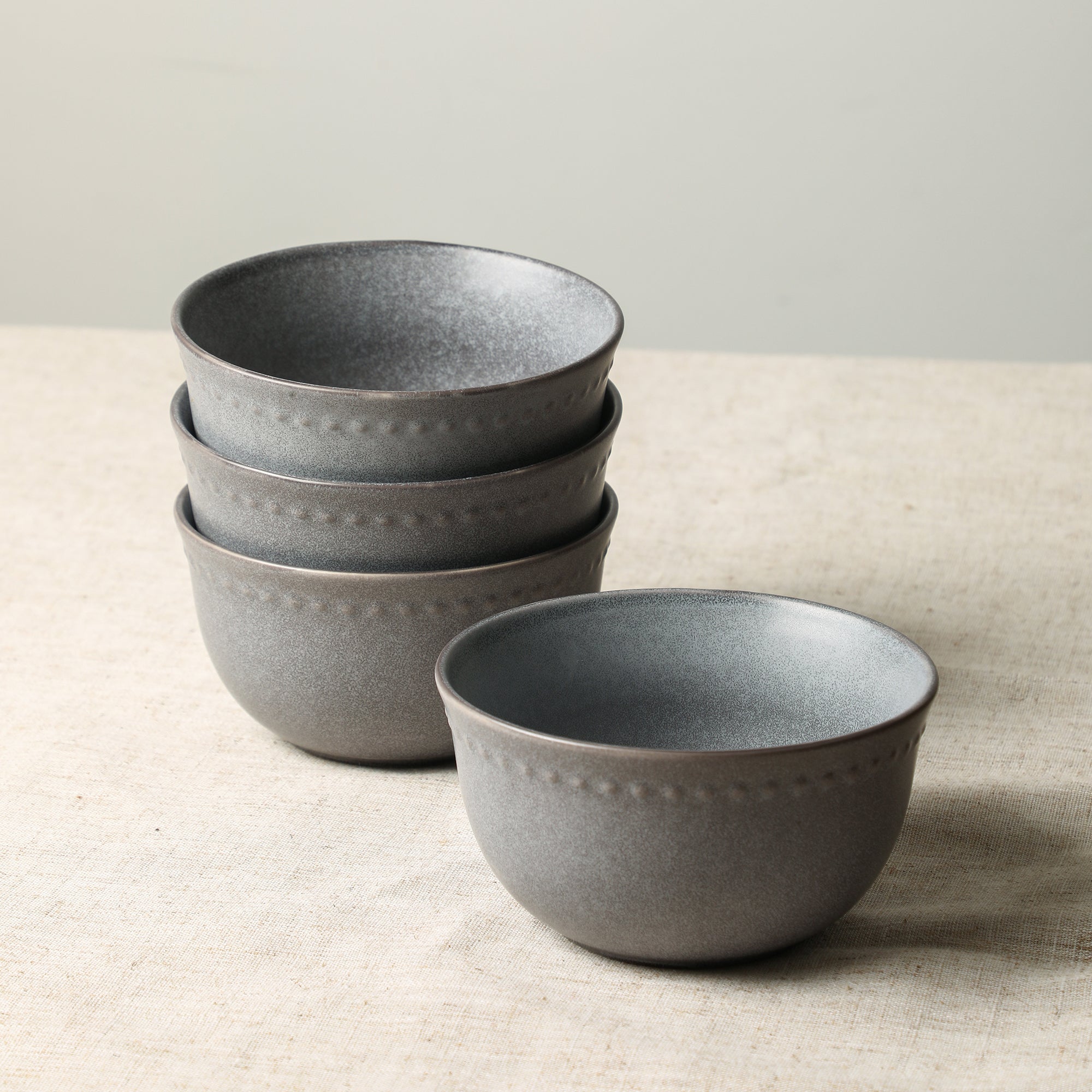 Comet Stoneware Bowl Set - Grey