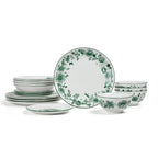 Esme Porcelain Dinnerware Set - Green