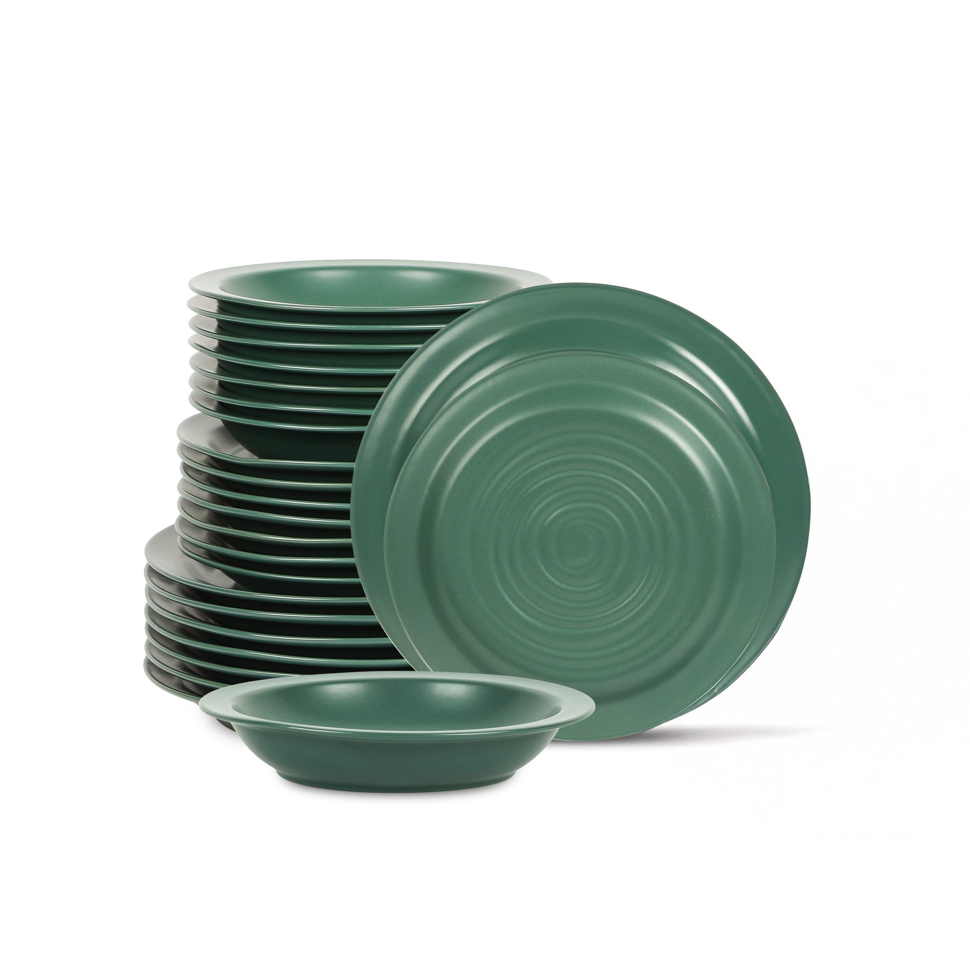 Orbit Stoneware Dinnerware Set - Green