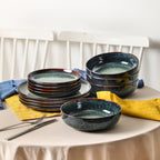 Remy Stoneware Dinnerware Set - Blue