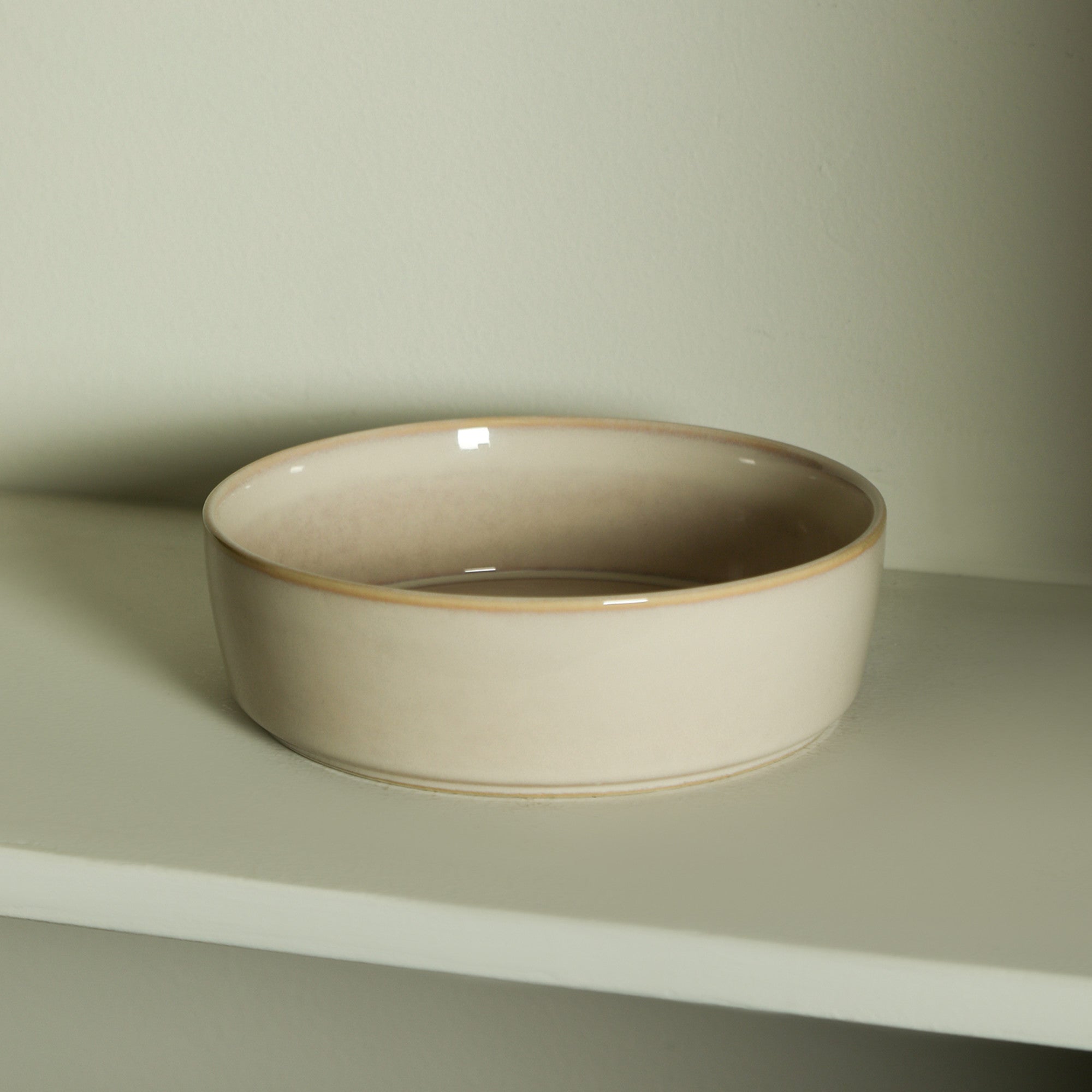 Eden Stoneware Pasta Bowl - Beige - Thumbnail 3