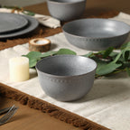 Comet Stoneware Bowl Set - Grey