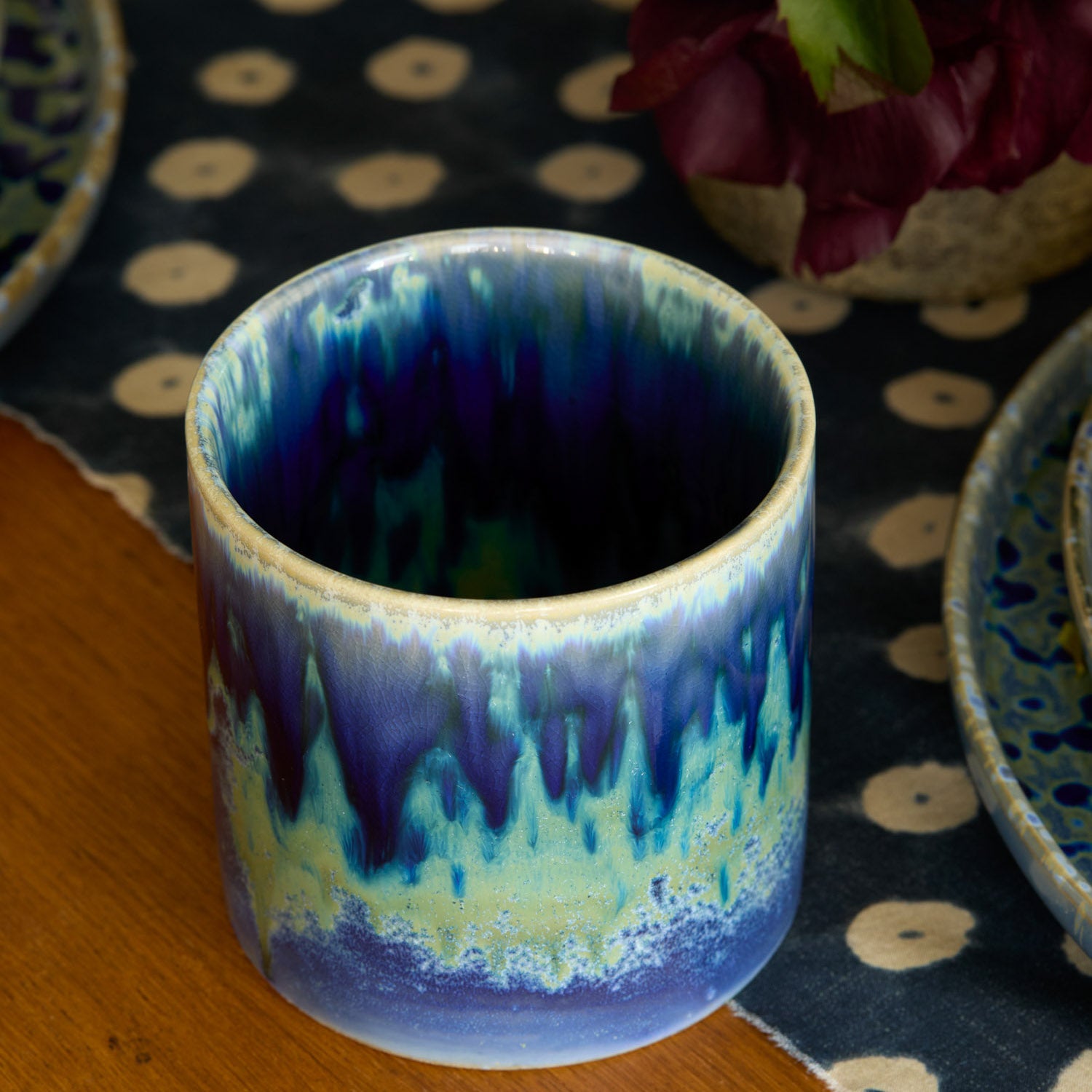 Hanami Stoneware Dinnerware Set - Blue