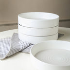Elica Stoneware Dinnerware Set - White