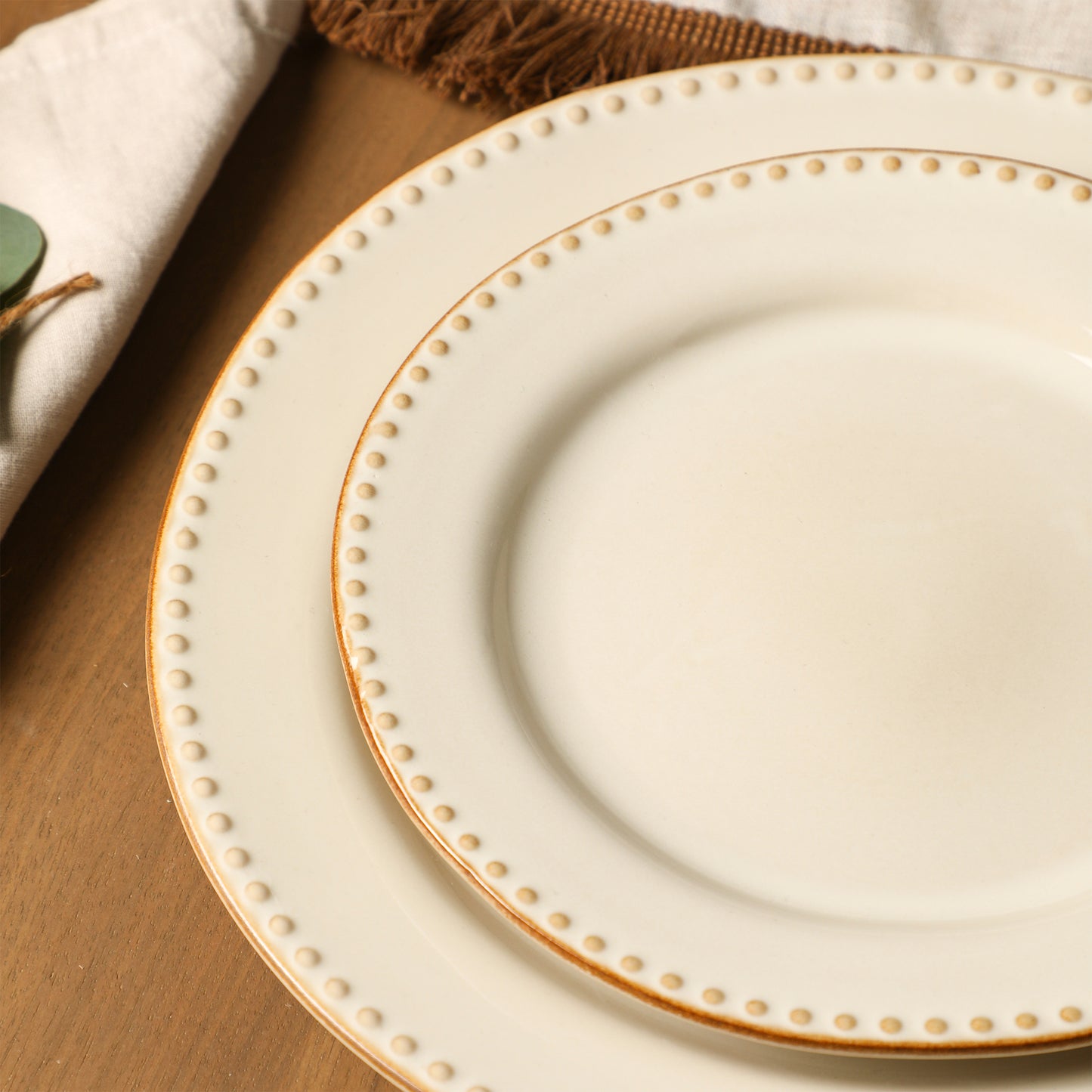 Comet Stoneware Dinnerware Set - Cream
