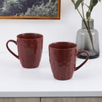 Clara Porcelain Dinnerware Set - Burgundy