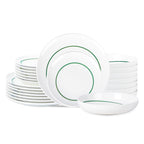 Luna Porcelain Dinnerware Set - Green