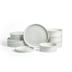 Roscoe Stoneware Dinnerware Set - White Speckled