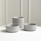 Haven Stoneware Dinnerware with Cereal Bowl Set - Grey