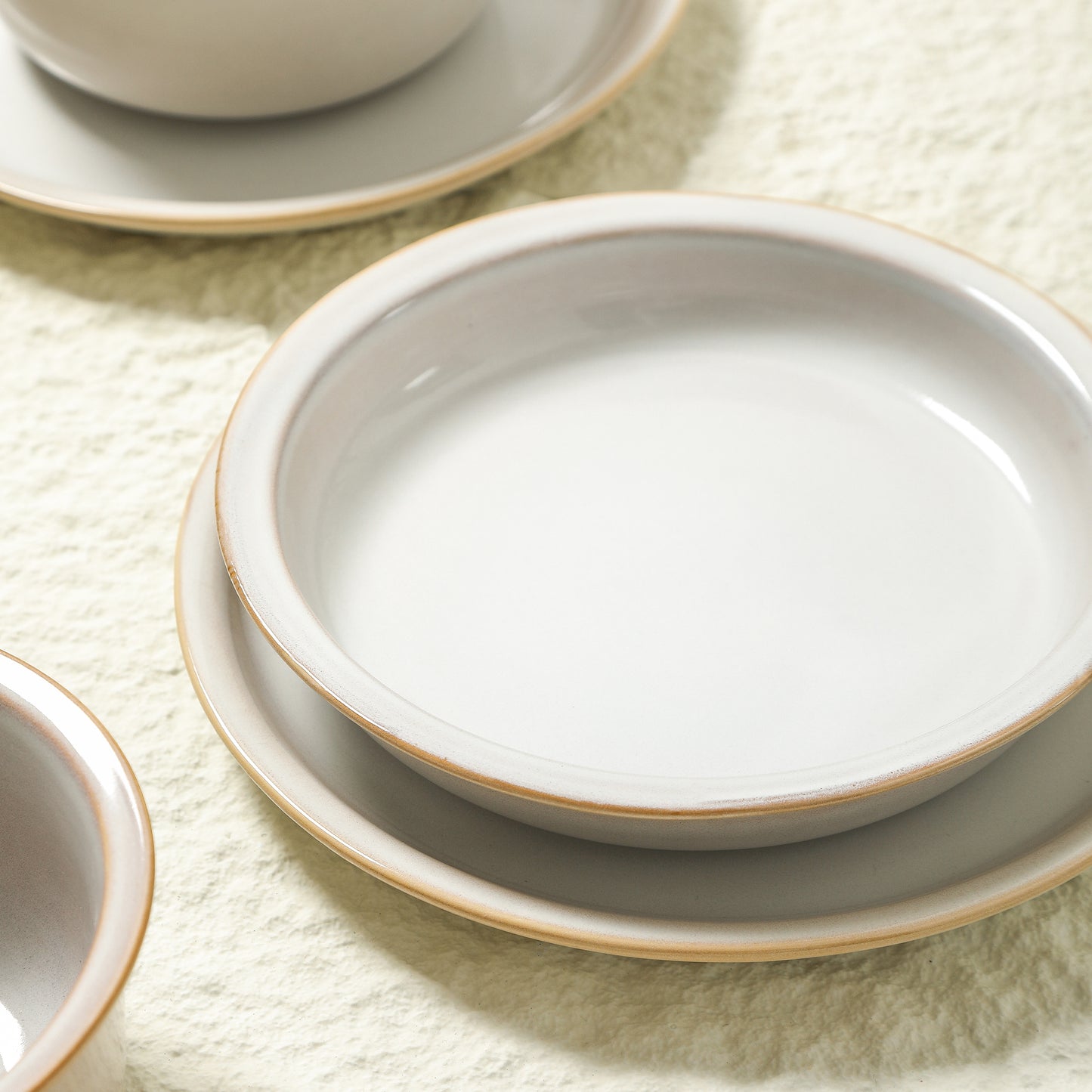 Slate Stoneware Pasta Bowl Set - White