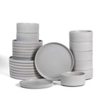 Haven Stoneware Dinnerware Set - Grey