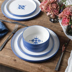 Cobalt Porcelain Dinnerware Set - Blue
