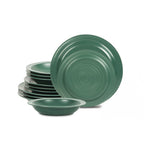 Orbit Stoneware Dinnerware Set - Green