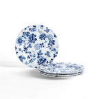 Fiore New Bone China Salad Plate Set - Blue