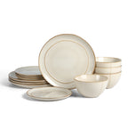 Infinity Stoneware Dinnerware Set - Beige