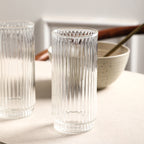 Stone Lain Dua Stoneware 16-Piece Dinnerware Set, Includes Glassware, White