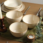 Infinity Stoneware Dinnerware Set - Beige