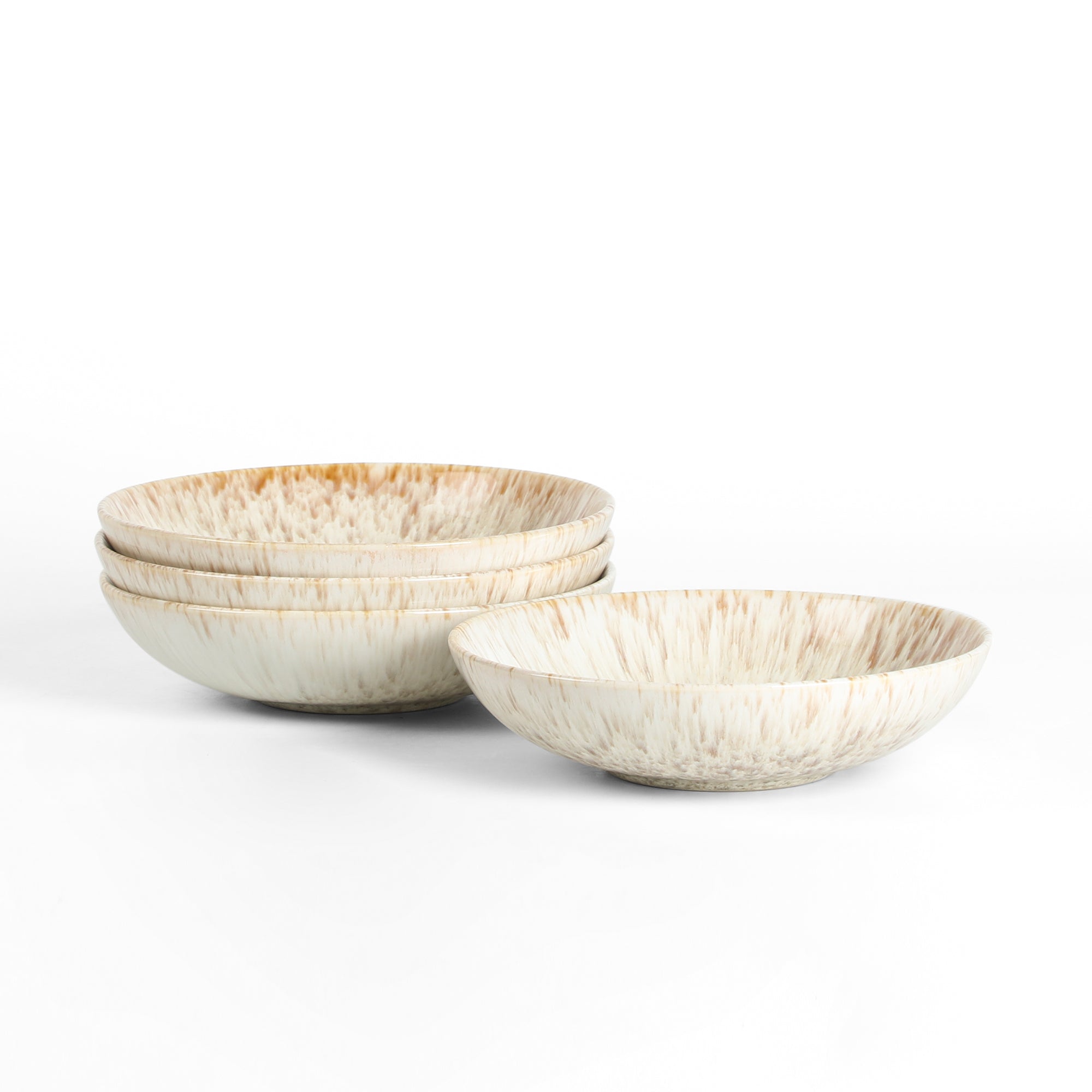 Riley Stoneware Pasta Bowl Set - Sand