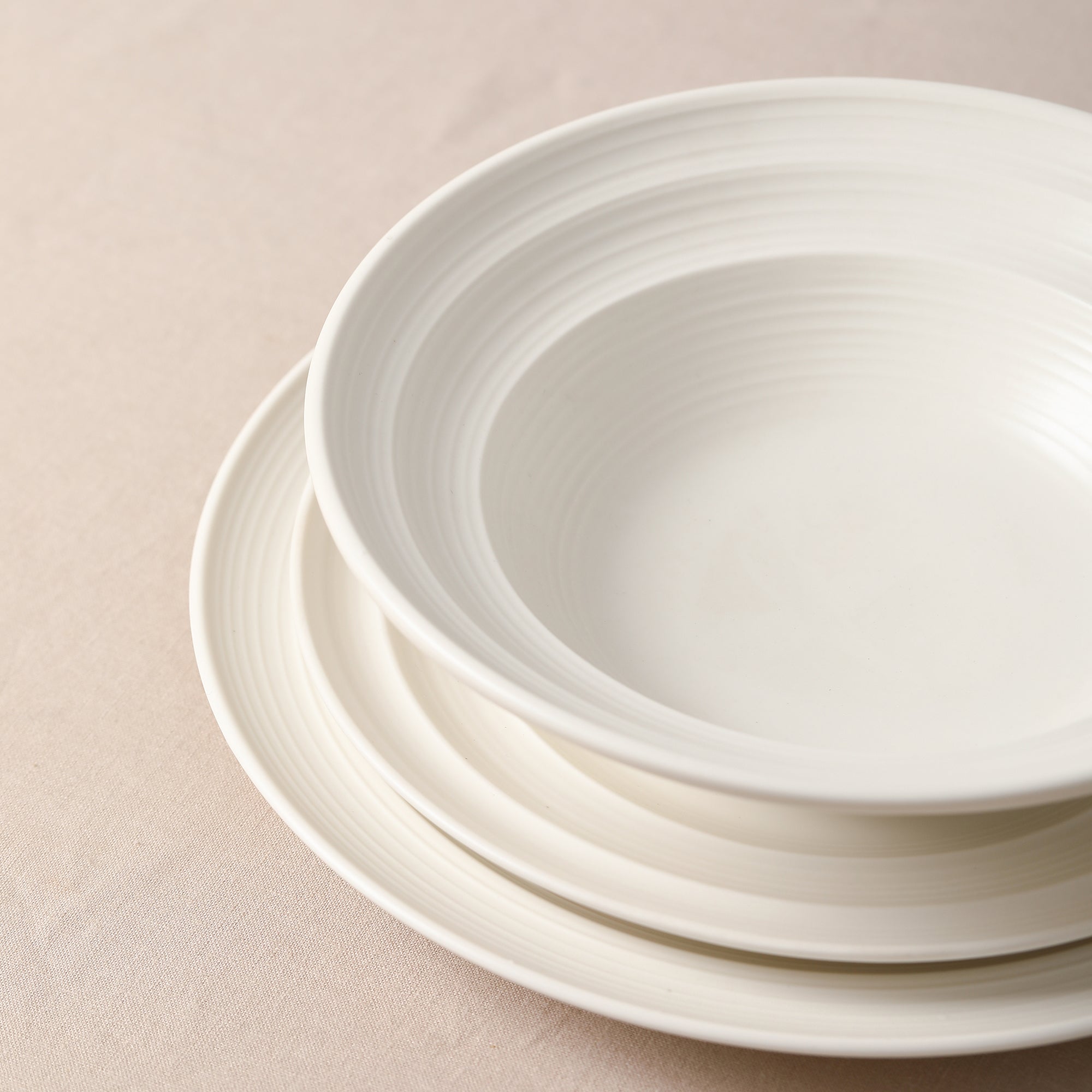 Celeste Stoneware Dinnerware Set - Beige