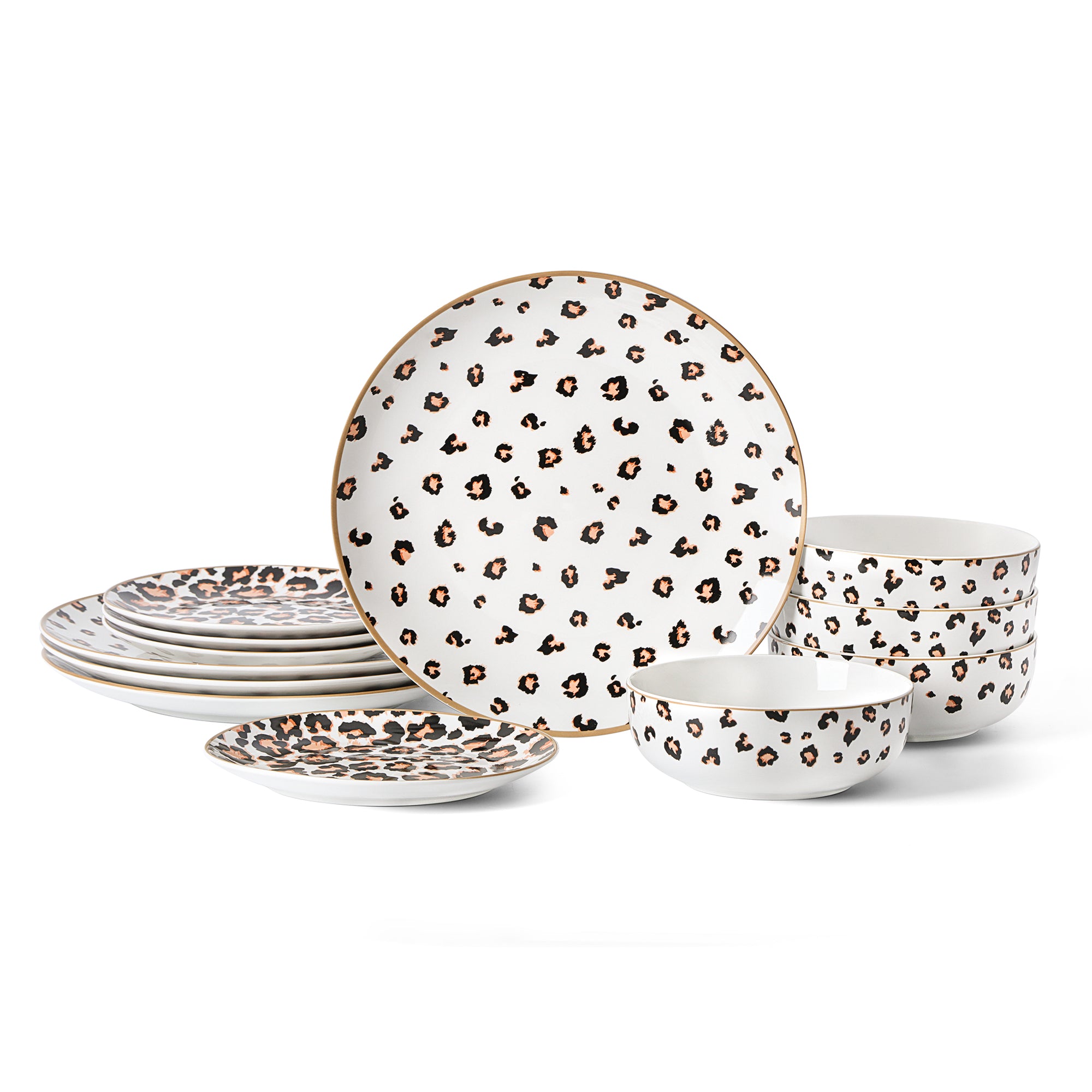 Majestic Porcelain Dinnerware Set - Multicolored