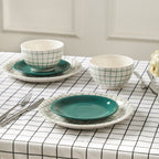 Ash Stoneware Dinnerware Set - Green