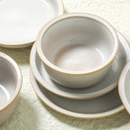 Slate Stoneware Dinnerware Set - White