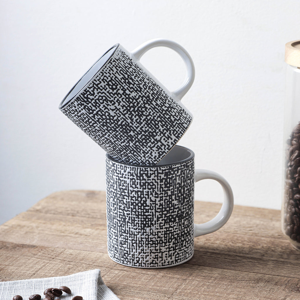 Sophie Stoneware Dinnerware Set - White And Black