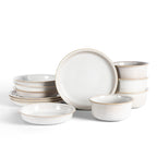 Slate Stoneware Dinnerware Set - White