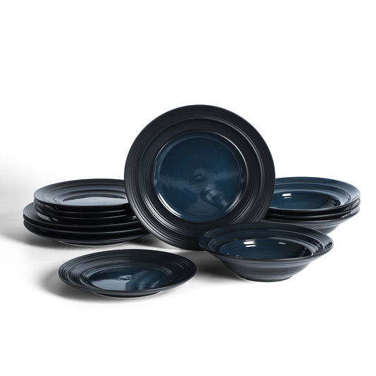 Celeste Stoneware Dinnerware Set - Blue
