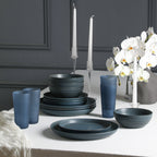Elio Stoneware Dinnerware Set - Blue