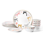 Rosie Porcelain Dinnerware Set - Multicolored