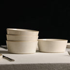 Claire Stoneware Bowl Set - White