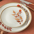 Maple Porcelain Dinnerware Set - White