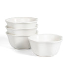 Amorphous Stoneware Bowl Set - White