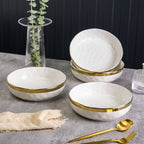 Florian Porcelain  Pasta Bowl - White
