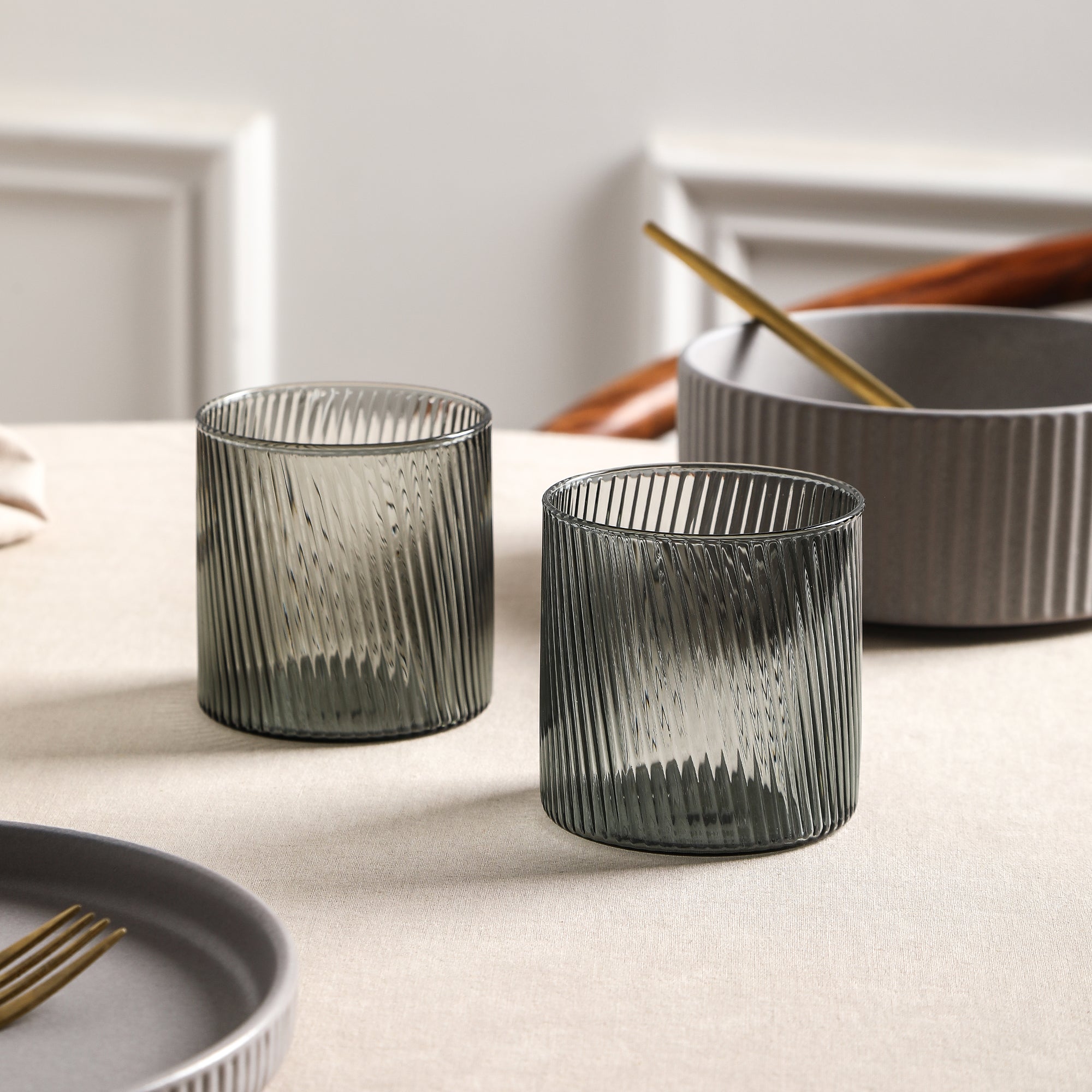 Haven Borosilicate Glass Glass Set - Grey