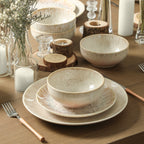 Riley Stoneware Dinnerware Set - Sand