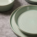 Claire Stoneware Pasta Bowl Set - Green