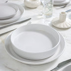 Albie Stoneware  Pasta Bowl - White Speckled