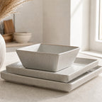 Grace Stoneware Dinnerware Set - White