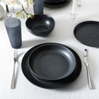 Elio Stoneware Dinnerware Set - Black