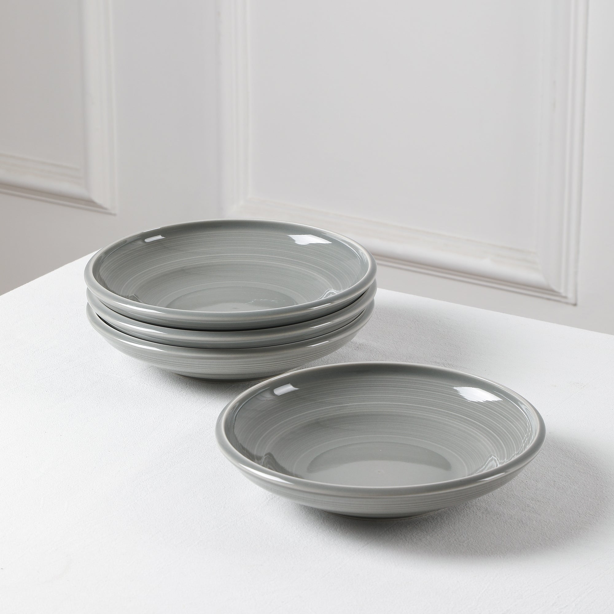Harmony Stoneware Dinnerware Set - Grey