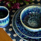 Hanami Stoneware Dinnerware Set - Blue