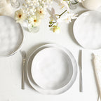 Harper Stoneware Dinnerware Set with Pasta Bowls - White
